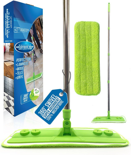 Microfibre mop with - microfibre, washable